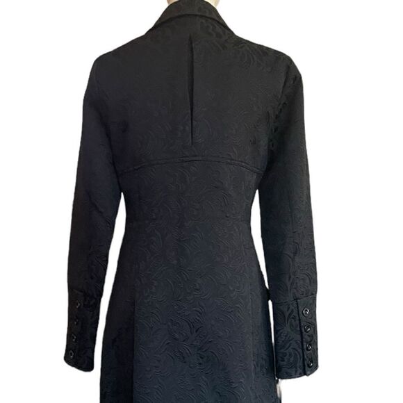 Buffalo David Bitton Black Paisley textured Coat Sz M​​​​ - Picture 3 of 14